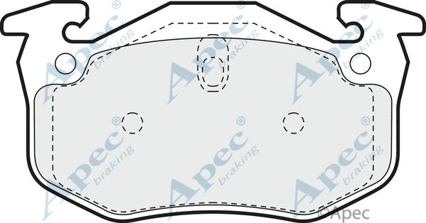 APEC BRAKING stabdžių trinkelių rinkinys, diskinis stabdys PAD891